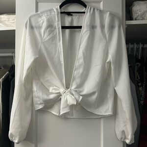 Dynamite tie front blouse